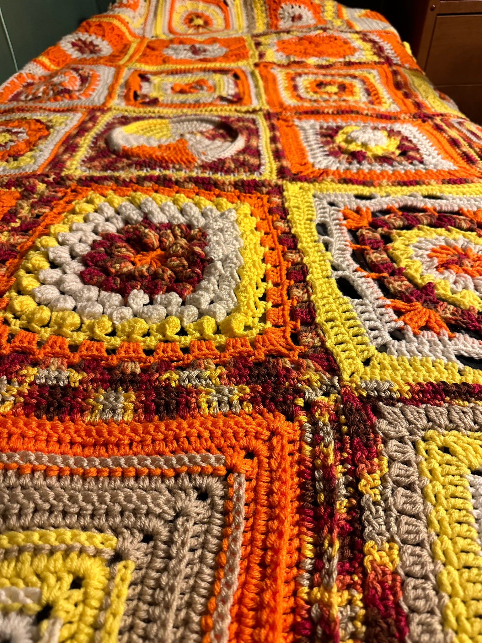 Crocheted Sunrise Afghan